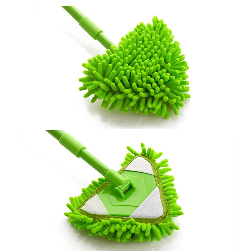 Small Triangle Retractable Mini Mop Ceiling and Wall Cleaning Artifact for Household Tile and Bathroom Cleaning