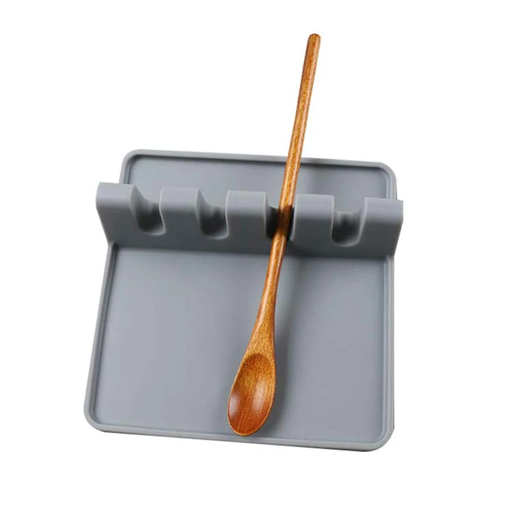Heat Resistant Silicone Spoon rest Spoon Holder Kitchen Utensil Rest Spatula Holder