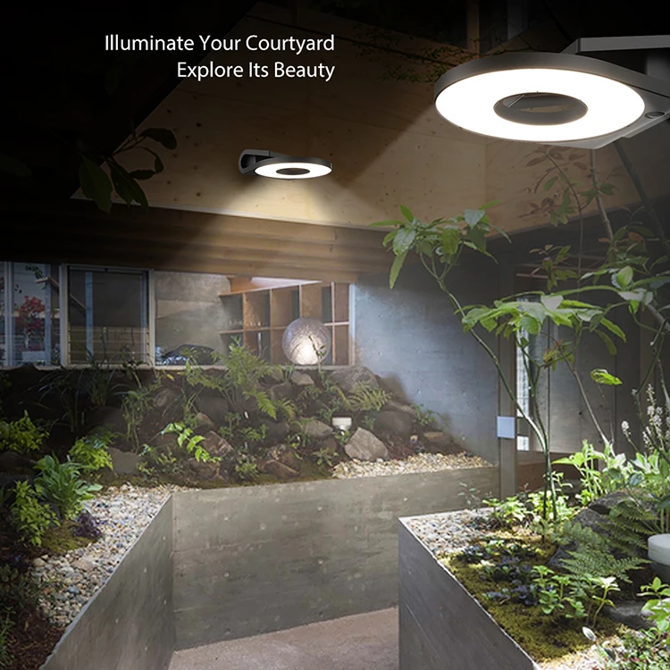 2021 New Products Outside Automatic Motion Sensor Solar Led Wall Light Lamp Ip65 Outdoor Decoration Light Solar Garden