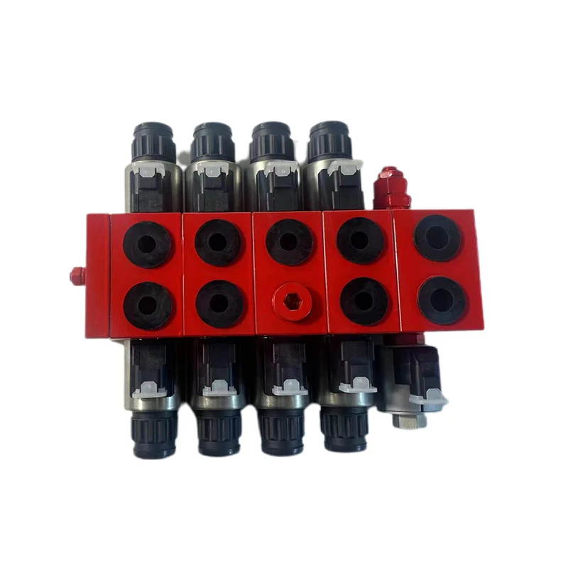 3 way 2 position mono block remote directional control solenoid valve for excavator electric manufacturer 1/4 3/4