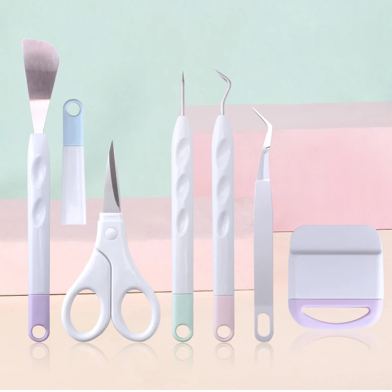 Sublimation Heat Transfer Weeding Vinyl Craft Tools DIY Kit of 6 Pieces for Silhouettes, Cameos, Lettering, Carving