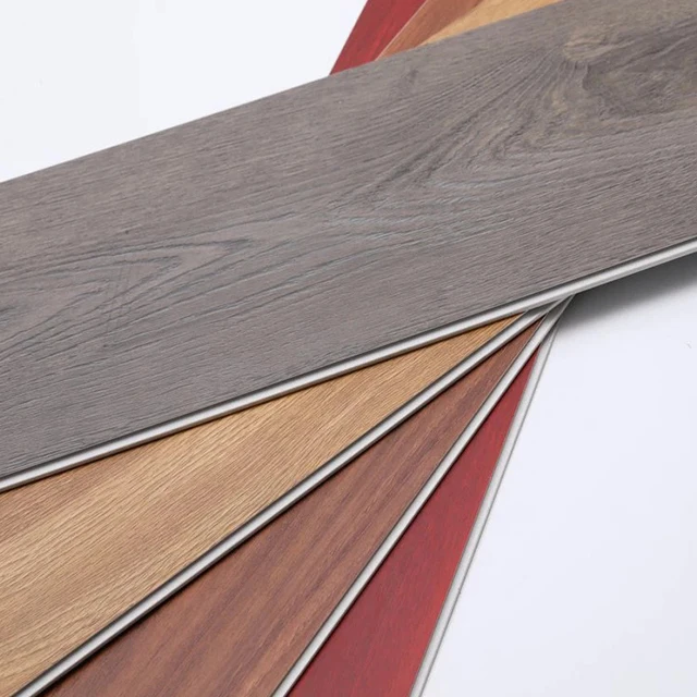 Wood Veneer Spc Flooring for Home Easy to Clean EN ISO EN 434 Factory Competitive Price 4.5mm 5mm 6mm