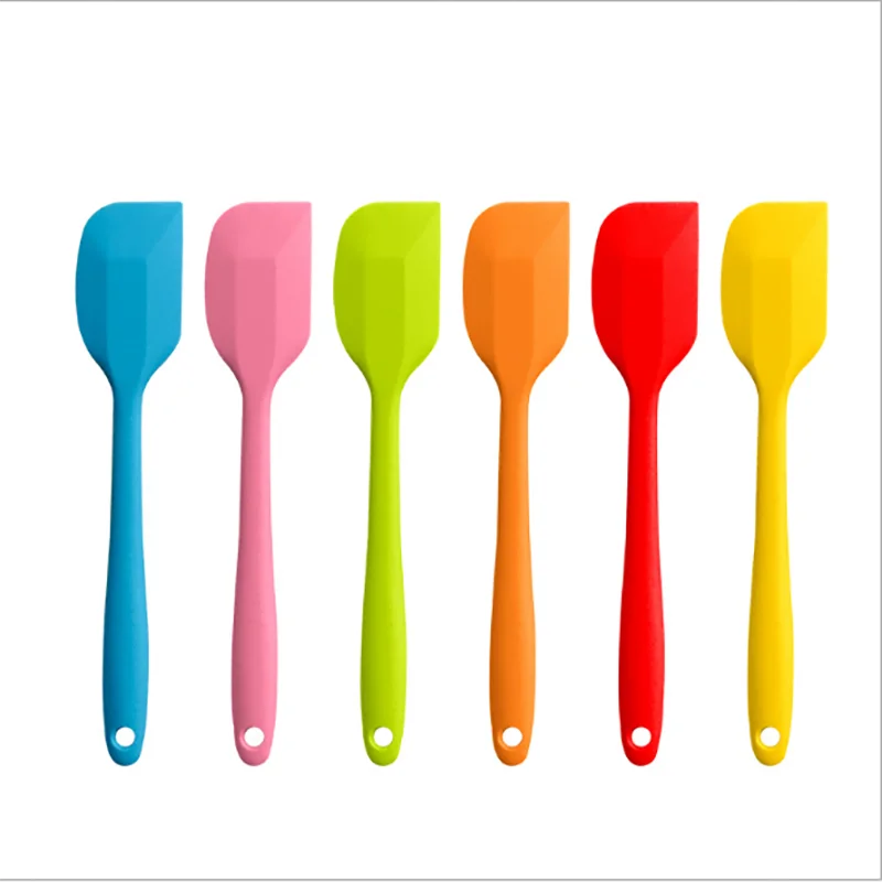 Food Grade High Temperature 8 inch kitchen spatula Colorful Baking Pastry Cake Tools Non stick cookie butter Silicone Spatula