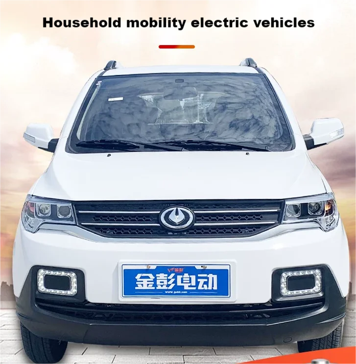 The new Jinpeng D90 car family electric four-wheeled vehicle new energy oil and electricity dual-purpose transportation car