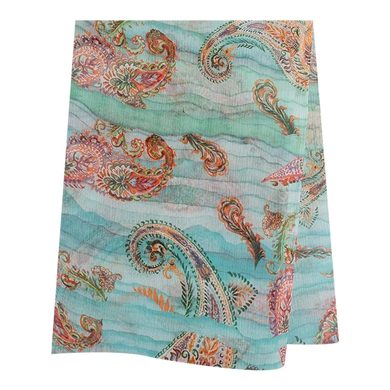 Новый дизайн, шелковая ткань с принтом в виде морщин, 100% шелк тутового шелкопряда, 8 мм, креп Ggt, ткань с цифровым принтом для платьев, шарфов