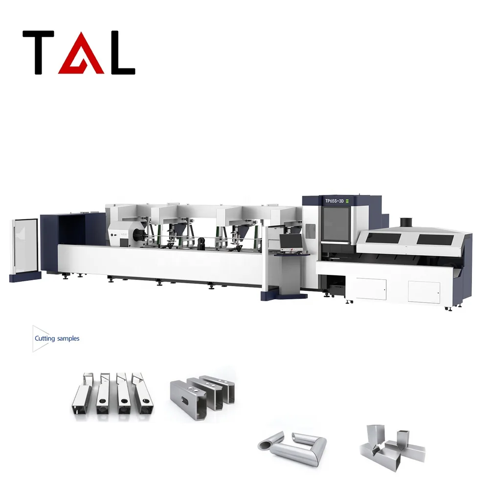 T & L бренд CNC лазерная машина для резки волоконных труб металлическая лазерная машина для резки труб