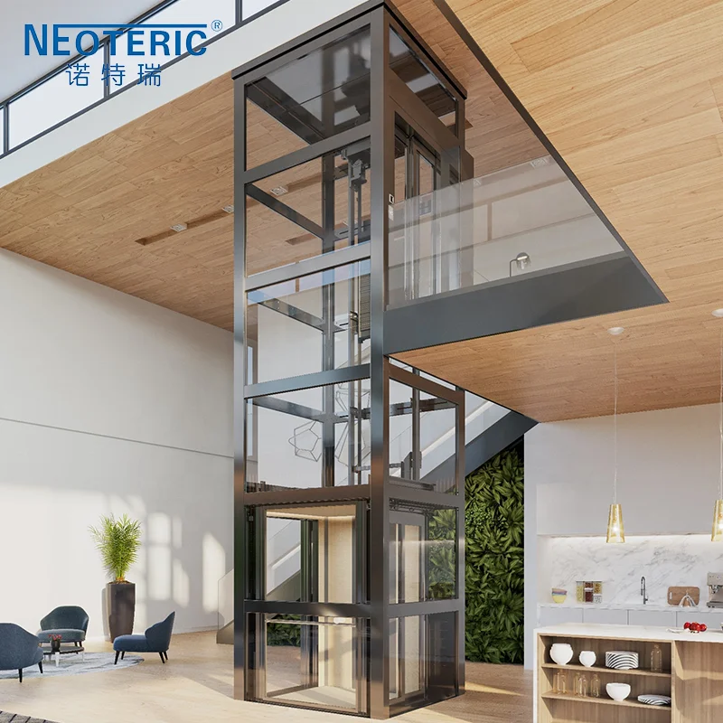 Popular High Cost-effective Luxury Decoration Residential Lifts FUJI Home Elevator