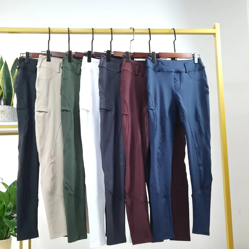 Красные профессиональные бриджи для верховой езды на 4 сезона быстросохнущие джодпоры оптовая продажа женские брюки одежда