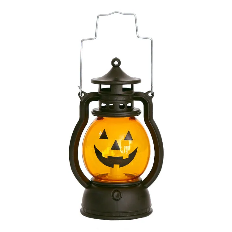 Halloween Oil lamp Pumpkin Ghost Lantern  DIY Hanging Scary Candle Light for Home Horror Props