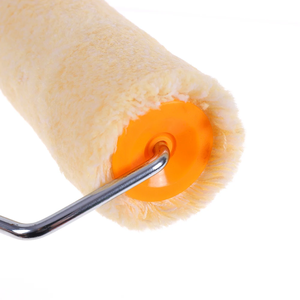 wholesale sale Wall Cabinet Ceiling Paint Roller Brush Paint Brush And Roller  Hot Sale 9 Inch Yellow Paint Roller Handle Tool