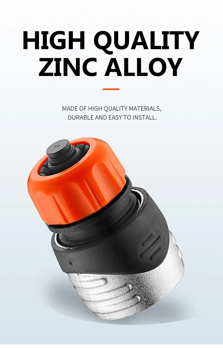 18MM Metal Garden Water Connectors Quick Coupling Hose Connector Hydraulic  Rotating Irrigation Wholesale Camping Travelling
