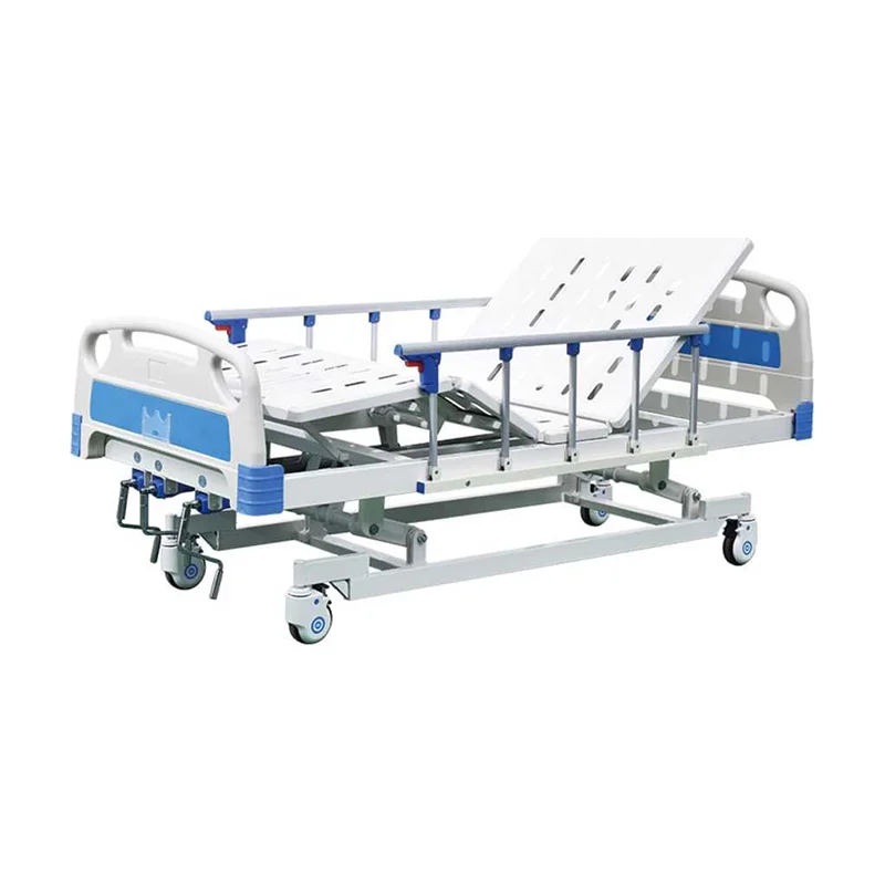 Ручная Регулируемая трехфункциональная кровать Icu и медицинская кровать для пациента в больнице