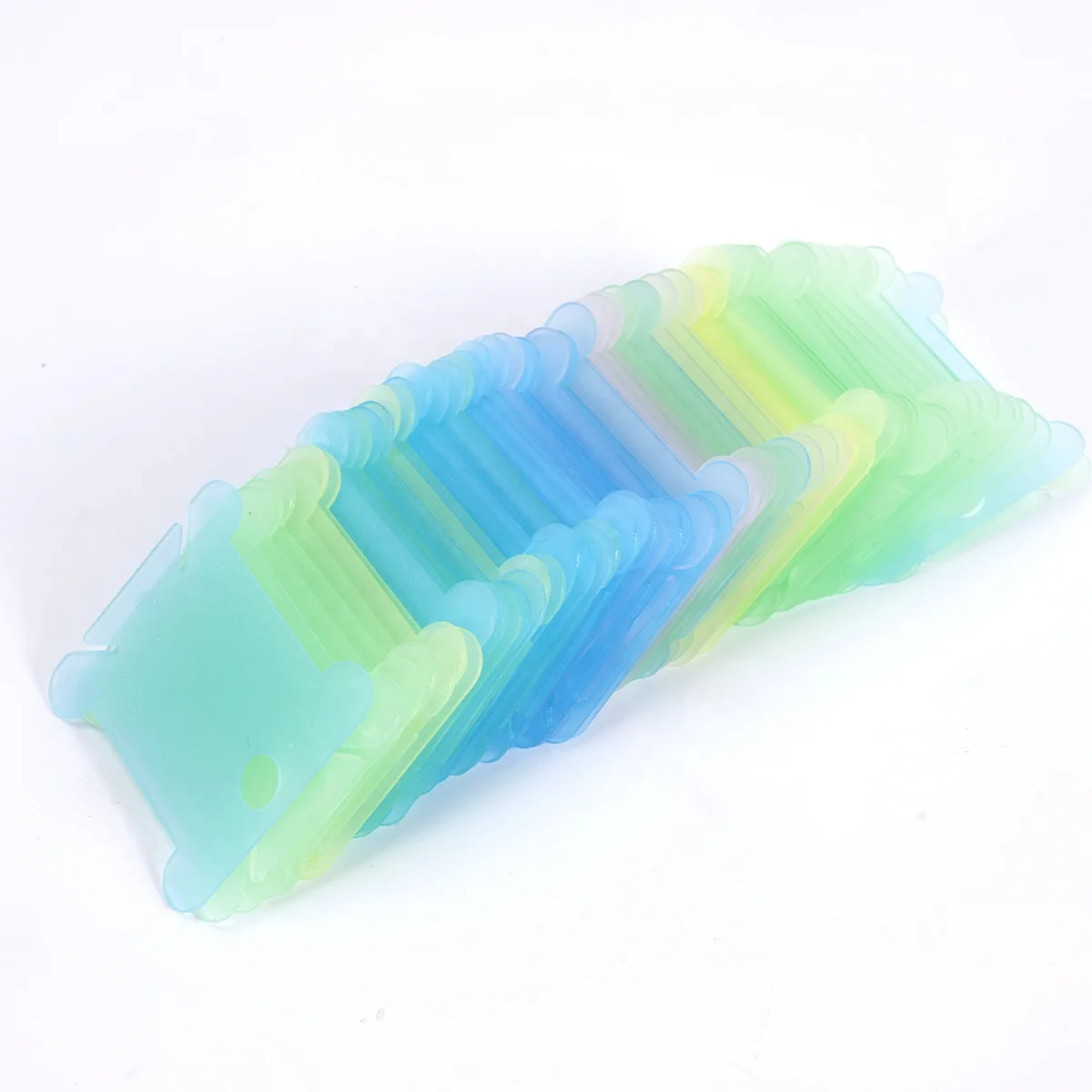 wholesale plastic bobbins thread board price high quality cheap price rainbow colorful transparent floss bobbins