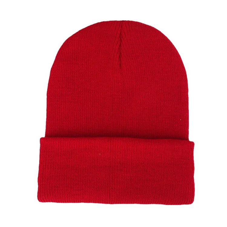 Шапка-бини Gorras al por mayor акриловая вязаная шапка однотонная зимняя с индивидуальным логотипом