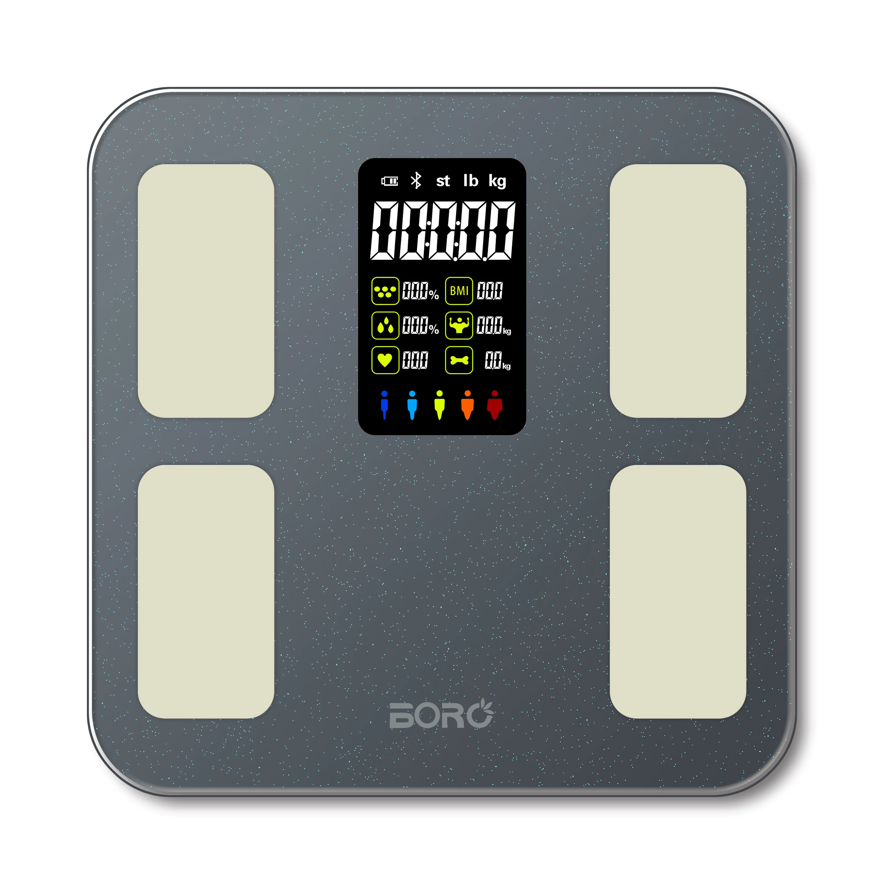 BL-8048V цветной экран большой дисплей электронные цифровые весы для измерения жировых отложений с 4 электродами