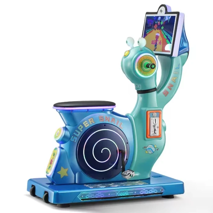 Snail rider kids bike riding machine 19 inch HD LCD screen amusement machine kiddie ride coin operated arcade game machine