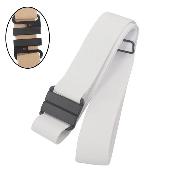 Женская No Show невидимые стрейч пояс с плоской пряжкой