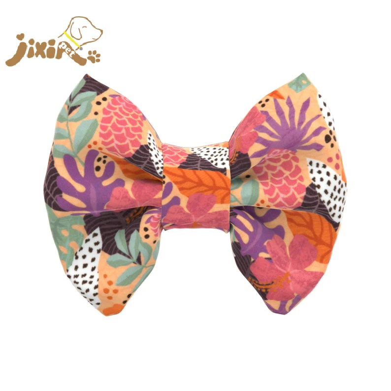 2024 Hot Sale Pet Dog Floral Adjustable Bowtie