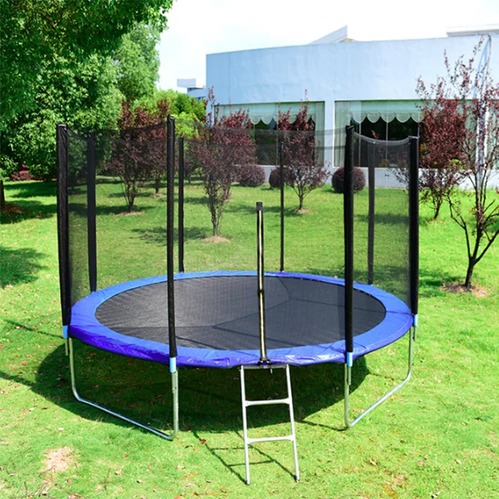 
12ft popular kids and adult design outdoor trampolines park with enclosure 