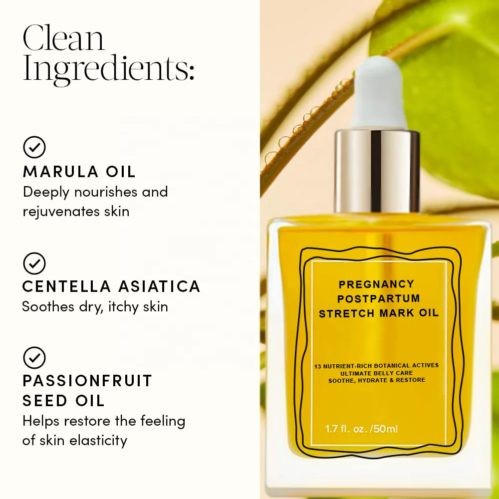HOT Firming Moisturizing Belly Serum Pregnancy Postpartum Bio Oil Stretch Marks Tummy Butter Dry Itchy Skin Relief Soother