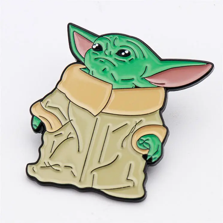 Custom Fashion Cartoon Design Metal Hard Enamel Lapel Pin Alien And Ufo Jacket Badges