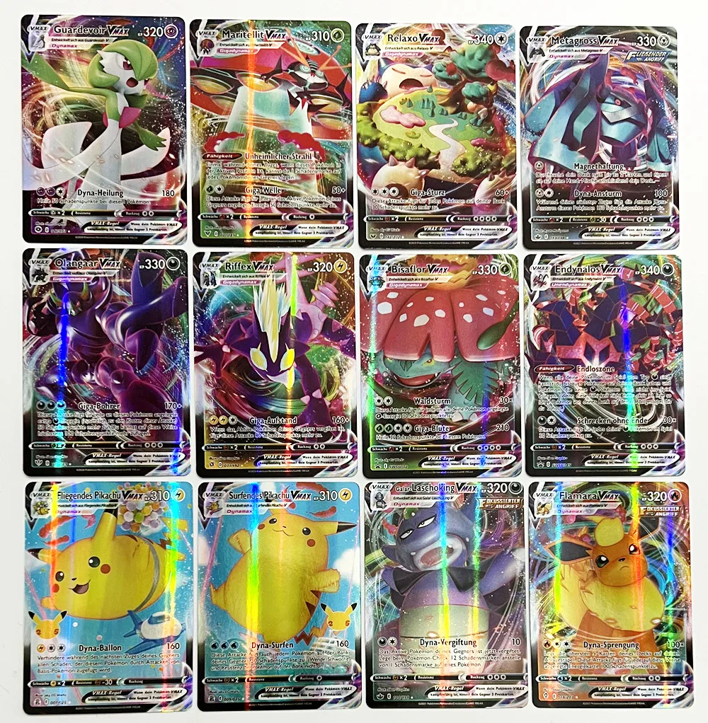 Немецкие карты Pokemon Deck GX V Vmax Vstar торговая карточная игра новая оптовая продажа