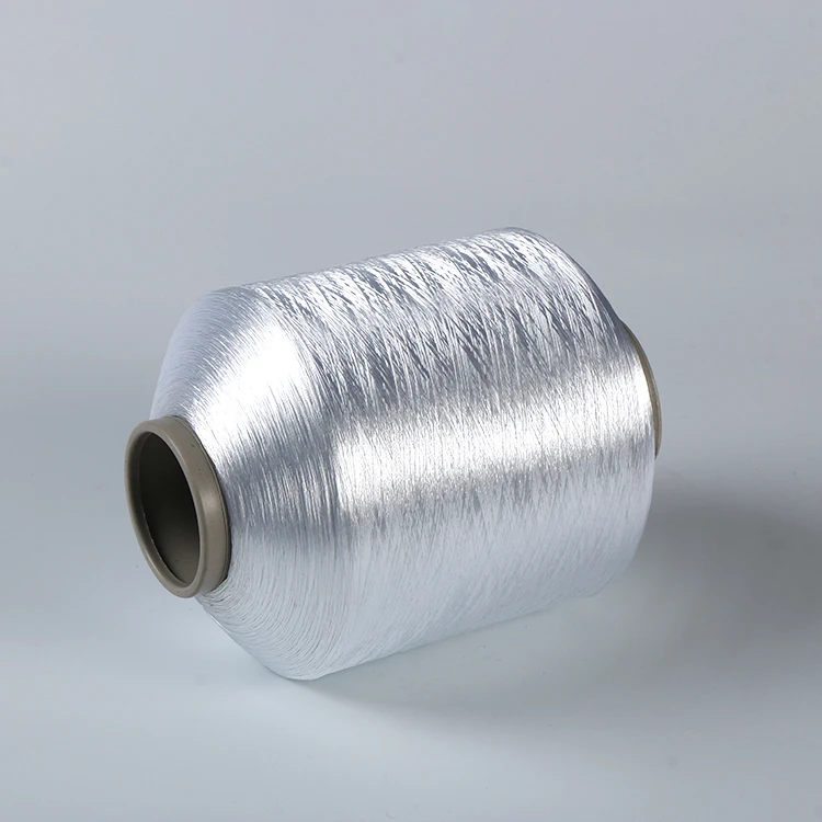 JINJIANG AA grade 150D/48F Semi dull Optical White DTY polyester textured yarn for narrow label