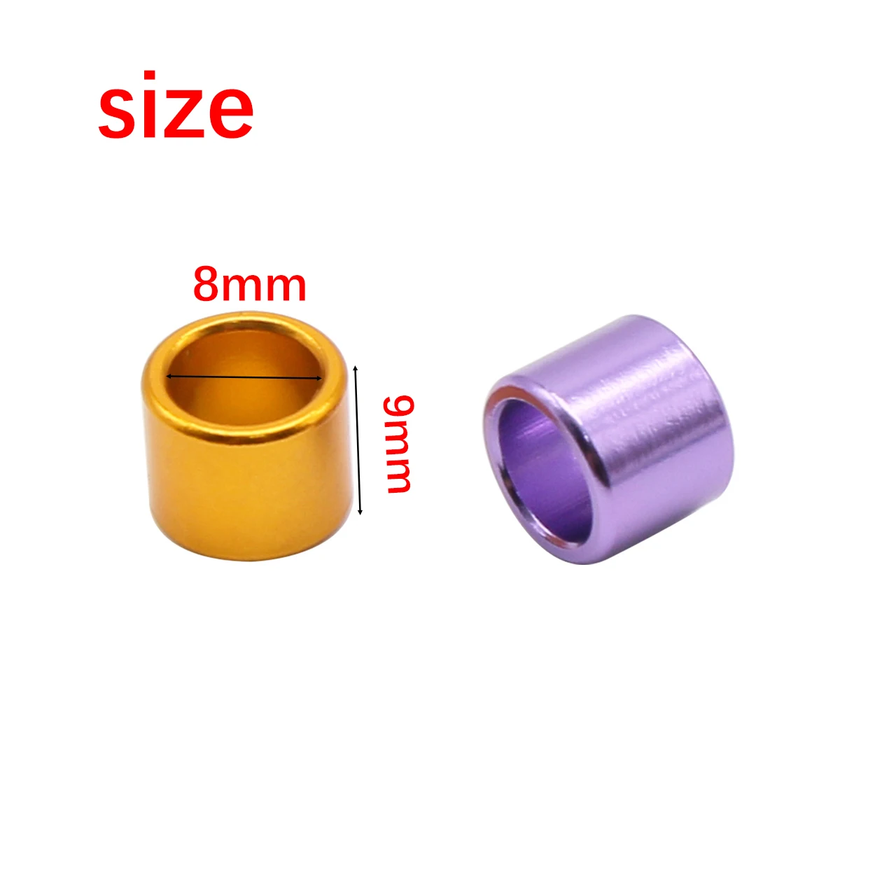 Aluminum Multicolor Bird Leg Band  Straight Leg Ring for Bird 9mm Parrot Pigeon Leg Rings Custom Parrot Foot Rings