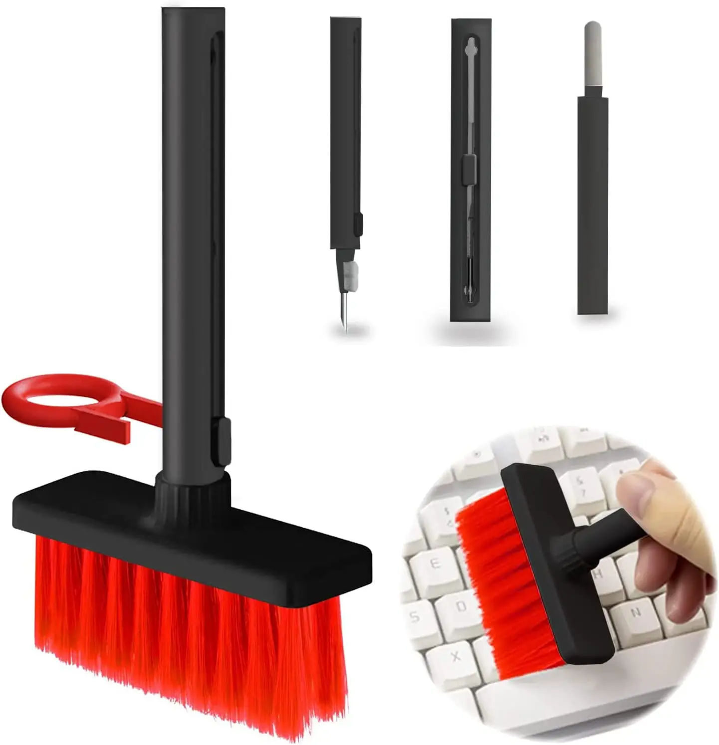 5 In 1 Multifunctional Keyboard Cleaning Soft Brush Kit Computer Phones Earbud Cleaning Tools Keycap Cleaner Kit