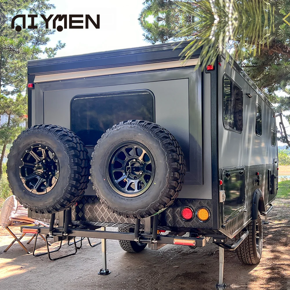 Travel Trailer Sale Rv Camper Slide Outs and Toy Hauler Offroad Caravan Toy Hauler Australia with Aluminum Frame for Sale