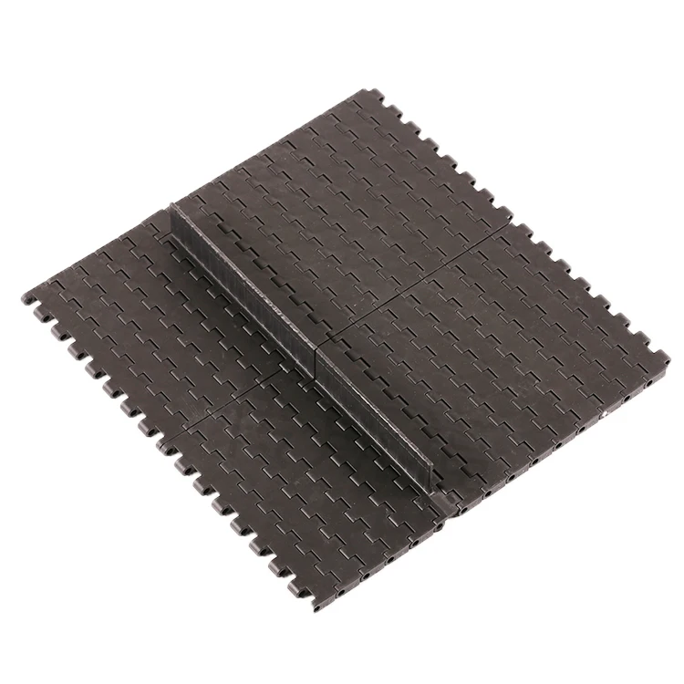 plastic POM modular belt with flight for beverage machine elevator chain