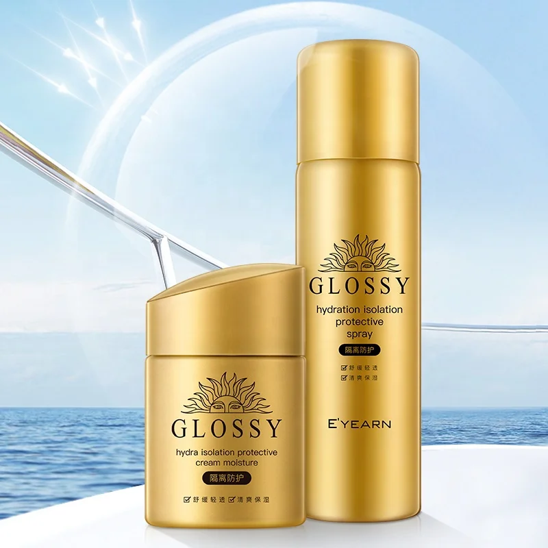 OEM Moisturizing Whitening Sunscreen Protect & Care Face Skin Protects Against Sun Exposure Isolation Protective Cream & Spray