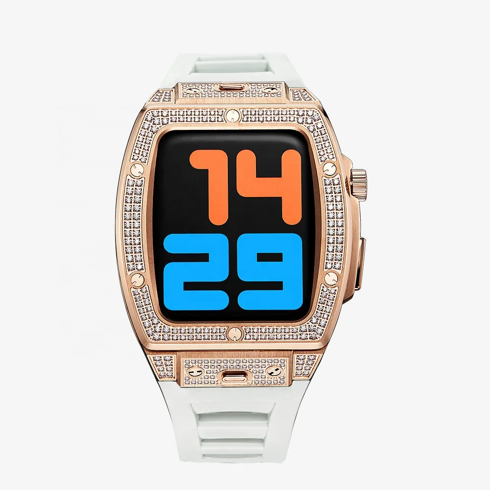Metal watch For Apple Watch Protective Case DIY Modification Accessories 44MM 45MM