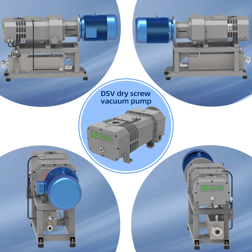 680m3/h 0.5Pa 3-Phase Oil Free Clean High Vacuum Corrosion Resistant Dry Screw Vacuum Pump