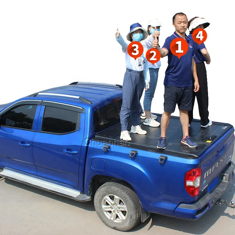 Pickup Truck Bed cover Retractable Roller Lid Changan Hunter Tonneau Cover For Tundra hilux tacoma bt50 ranger jac t9 t8