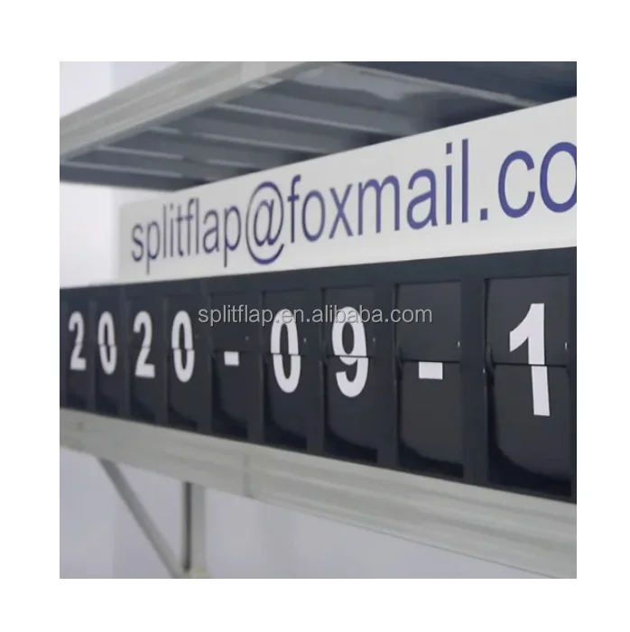 split flap number display flap countdown timer