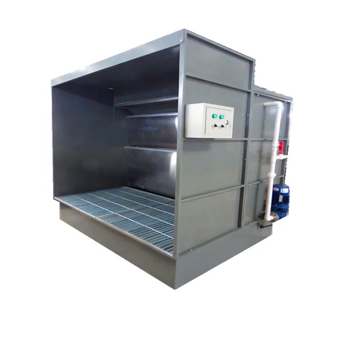 Accessible Open Face Wet Paint Booth With Water Curtain