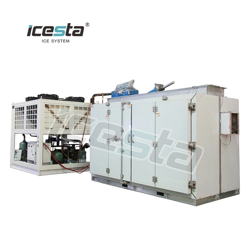 ICESTA Low temp Condensing unit Contact plate Freezer for fish