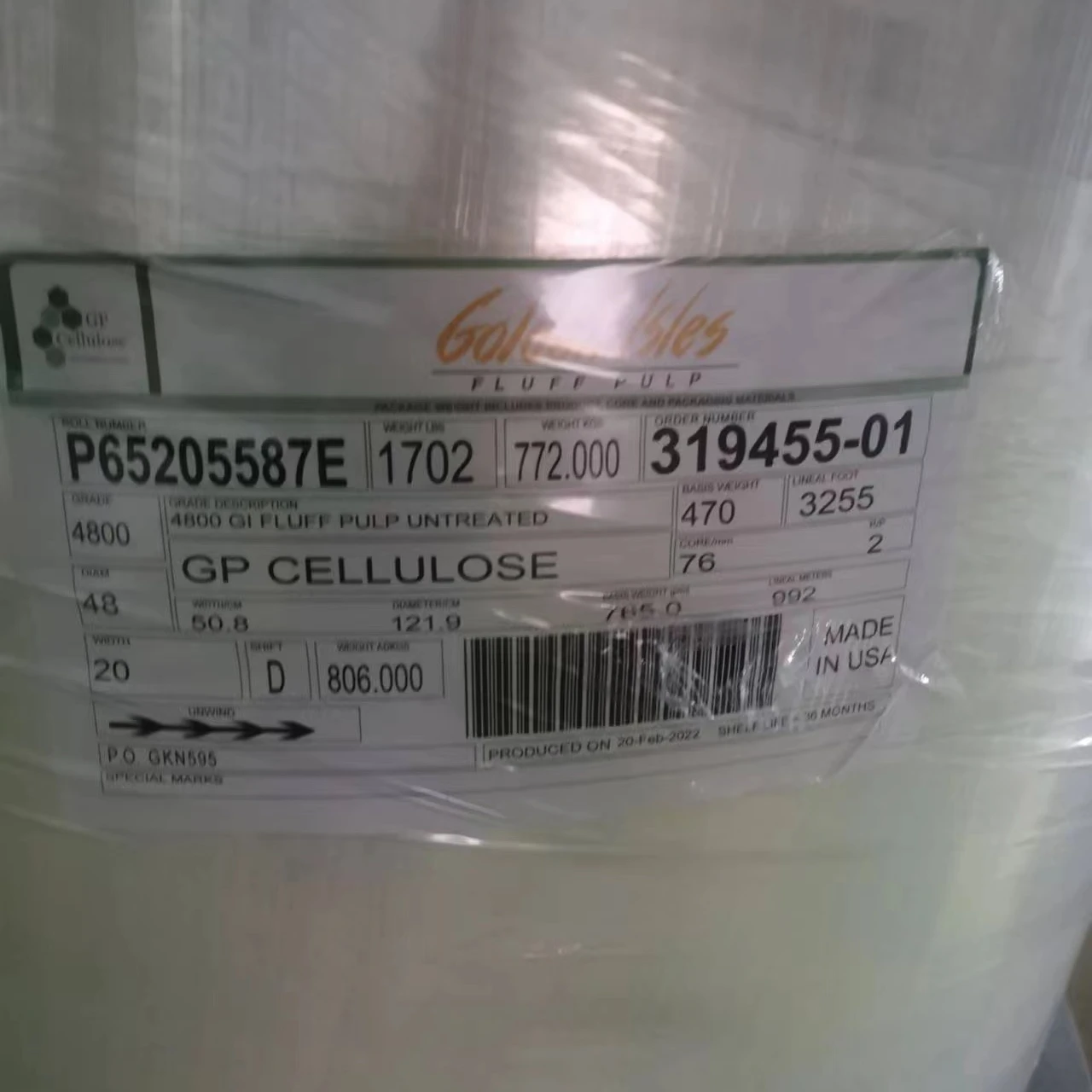 fluff pulp for baby diaper