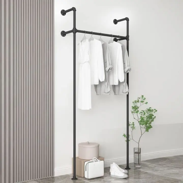Industrial pipe hangers Industrial style clothes Metal pipe hangers Industrial wall-mounted pipe hangers
