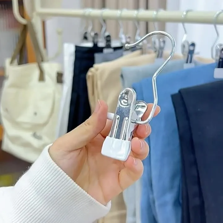 Durable Multi-Purpose Metal Clothespins Laundry Chip Clips Stainless Steel Clothes Clip For Home