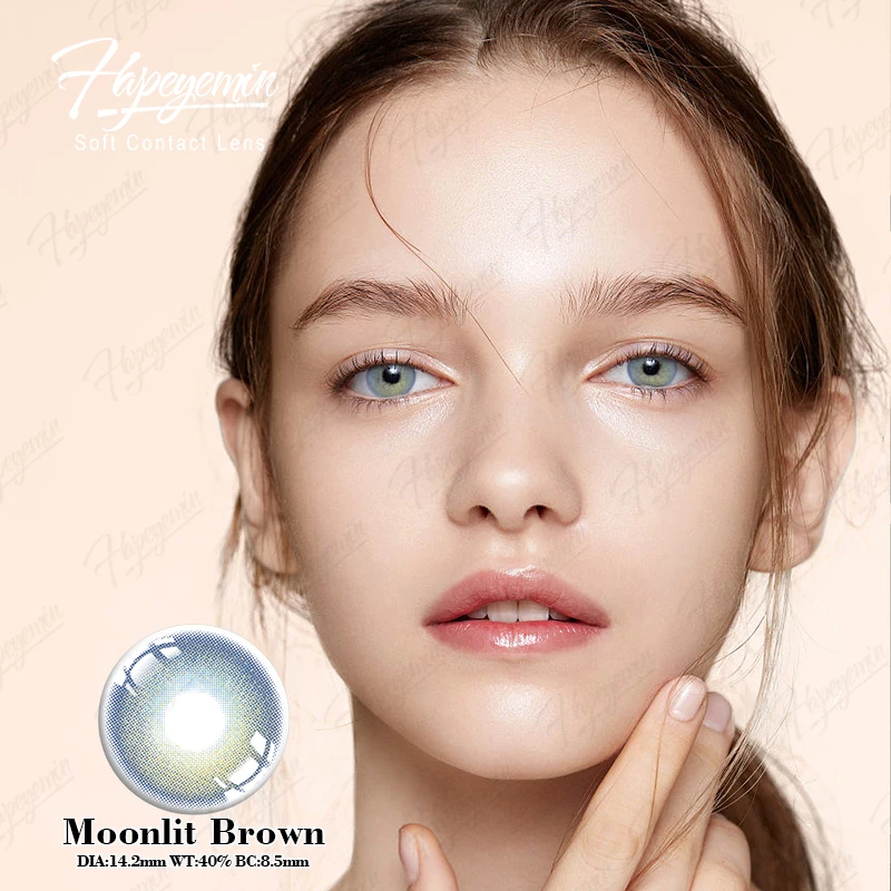 Yearly Cosmetic Beautiful Big Pupil Soft Eyes Pupilentes De Colores Lentes De Contacto Colored Contact Lenses