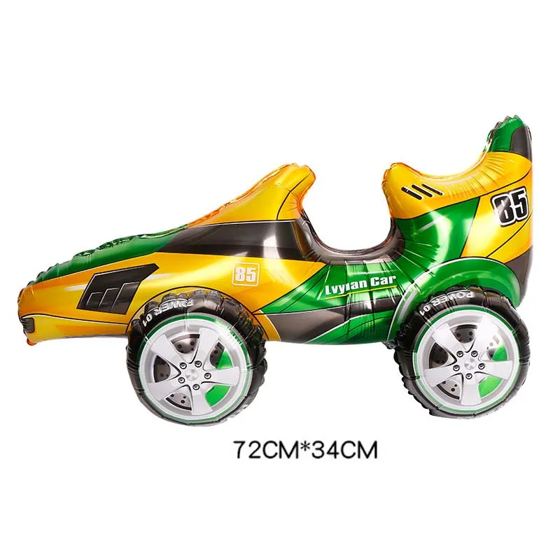 New Motorcycle Foil Balloon Vehicles Race Car Balloons  Baby Boys Toys Racing Theme Birthday Shower Party Supplies Globos
