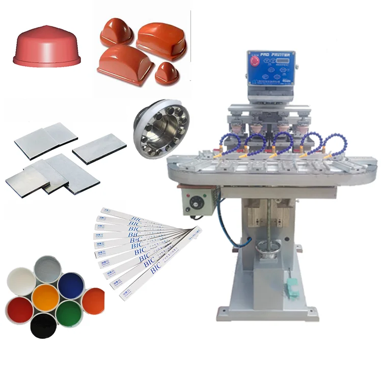 Automatic Four-Color Conveyor Belt Pad Printing Machine Silicone Wristband