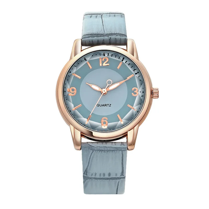 Morden Style Superior High Quality Good Quality Trend Design Low MOQ Waterproof Women Quartz Watch with Genuine Leather Band 05