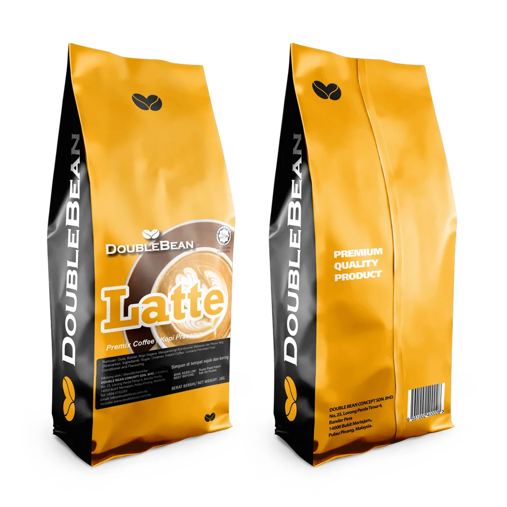 
Latte Coffee Mix 3 in 1 Premium Instant Premix High Quality Soluble Cafe Coffee from Malaysia White Coffee Manufacturer 