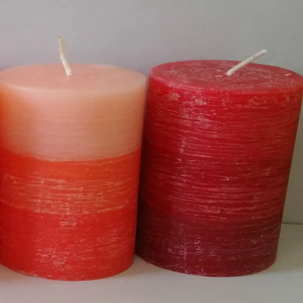 Candle factory Custom Rustic d5 h7 aroma layer pillar candle