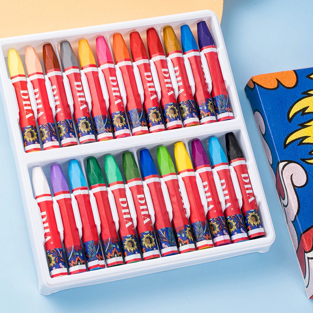 School Stationery Supplies 12 Pcs Art Soft Pastel Wax Crayon Oil Pastel Set Art Set For Coloring