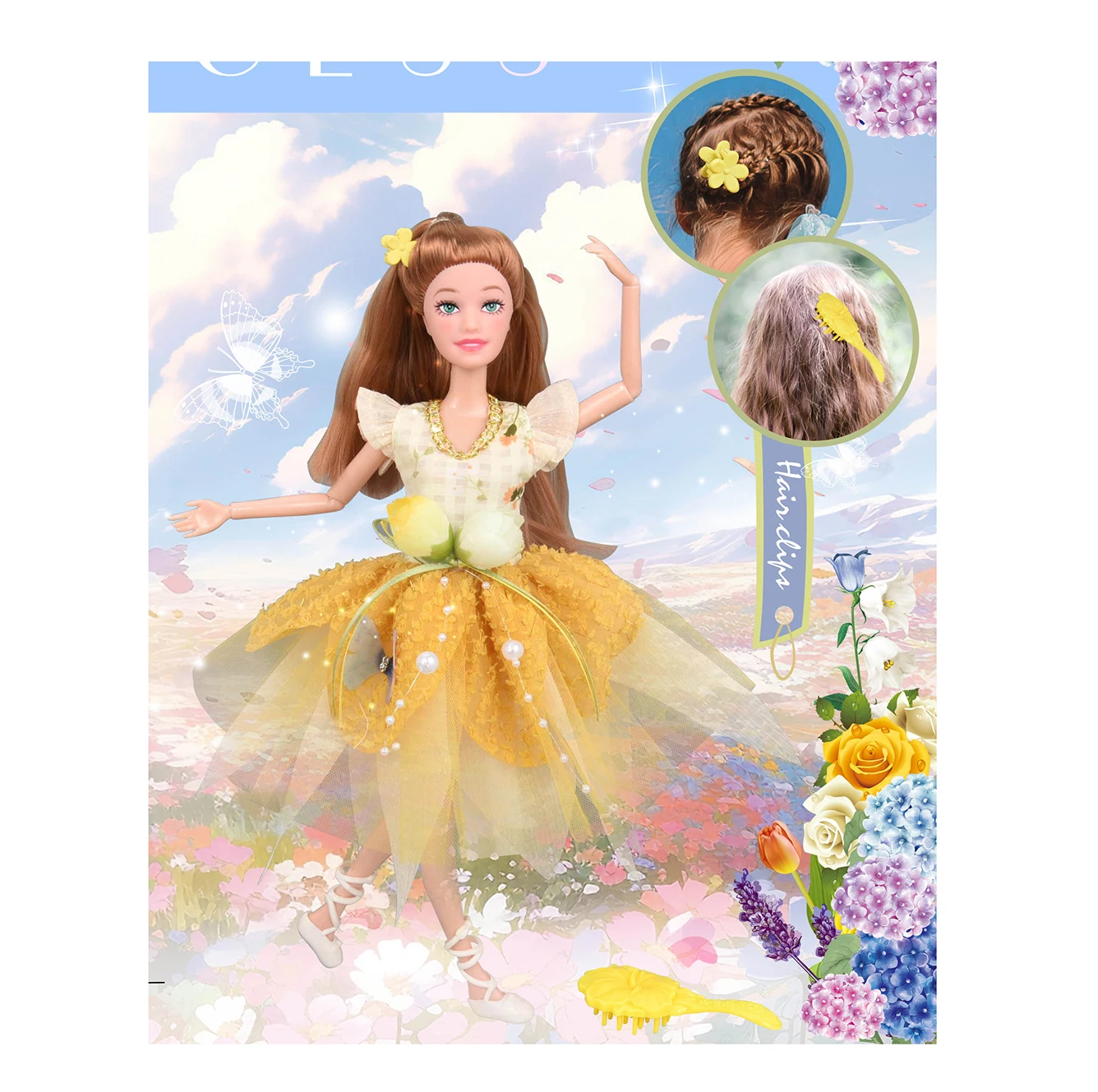 Best selling baby doll toys for girls kids toys princess fashion 11.5inch dolls set with beautiful doll accessories