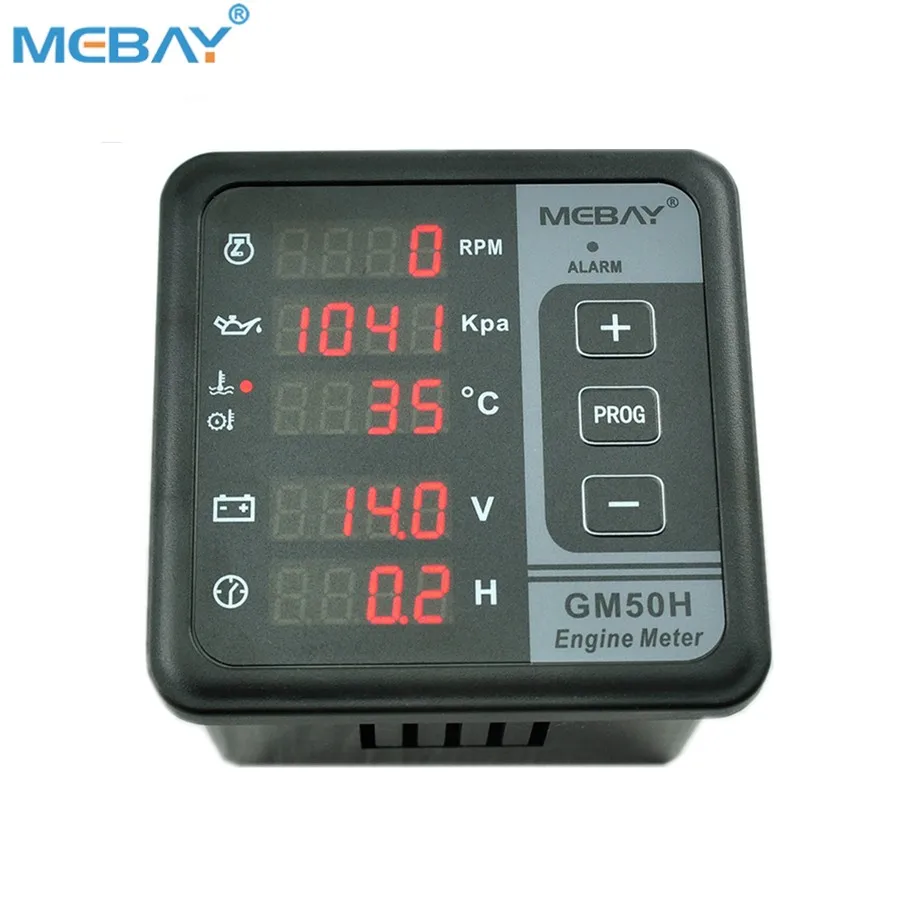  Mebay панель двигателя GM50HR 6 в 1 Тахометр Температура